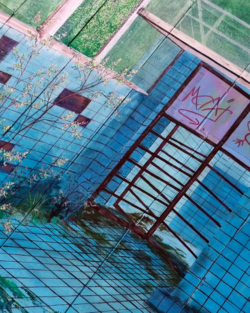 Bild altes Schwimmbad, Detailsfoto