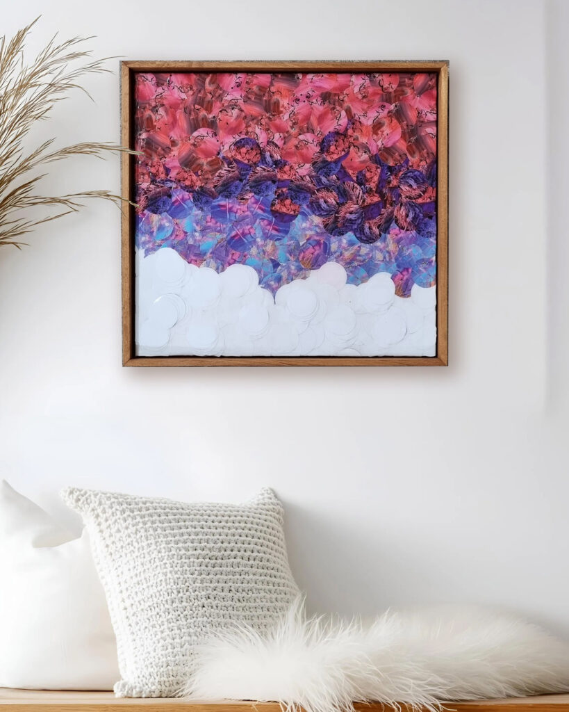 Upcycling Kunst von Annett Wagner, Bild aus Altpapier