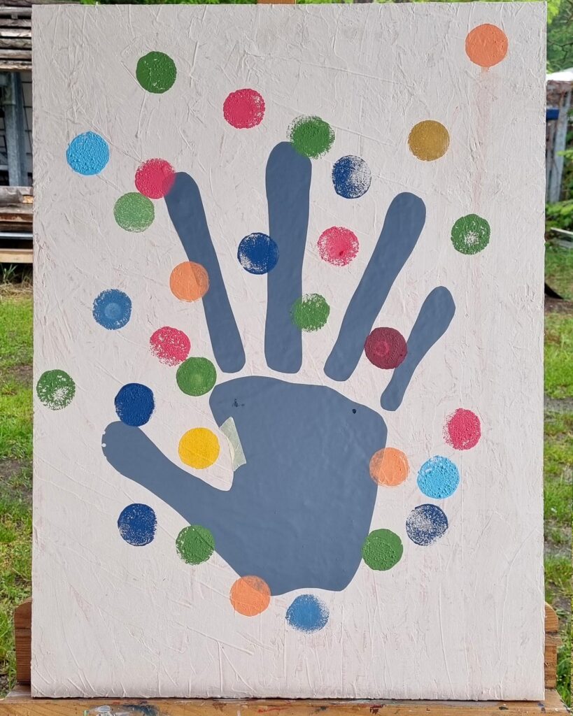 Handabdruck SDG Kunst
