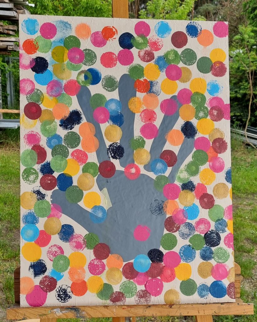 Handabdruck SDG Kunst