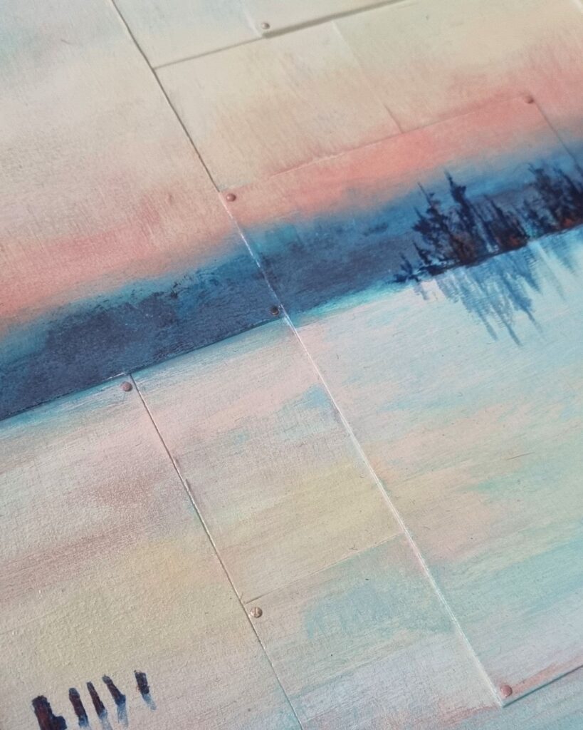 Malerei von Wasserspiegelung, Slow Living Annett Wagner