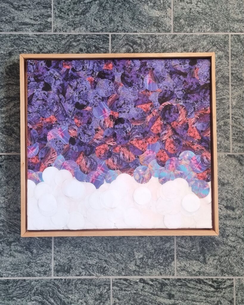 abstrakte Upcycling Kunst