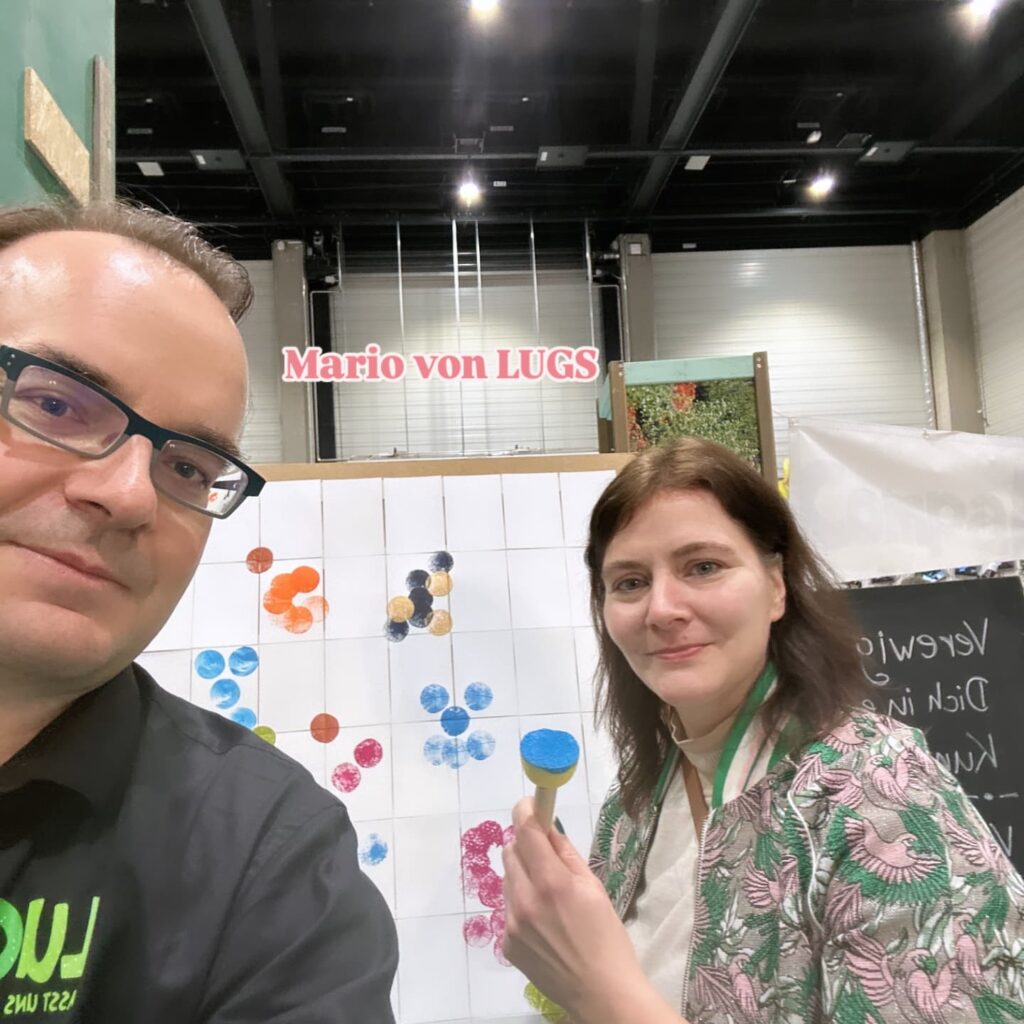 Mario Bergmann, Annett Wagner bei Kunstaktion