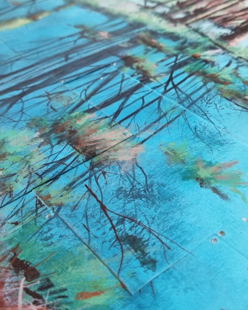 Idyllischen Landschaft mit Wasserspiegelung