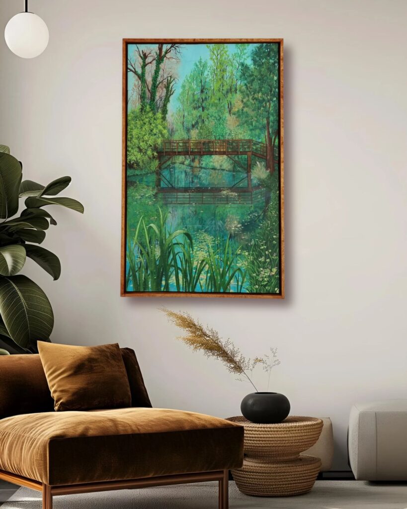 Brücke zur Schlossinsel in Lübben, Spreewald Landschaft von Annett Wagner